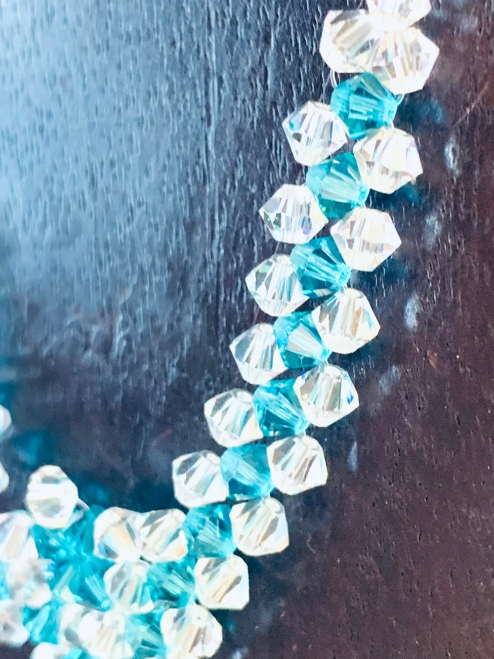 Handmade Swarovski crystal princess necklace - Picture 5 of 7